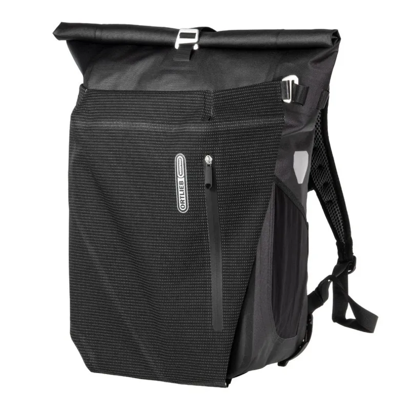 Ortlieb Vario PS High-Vis QL2.1 Pannier Bag - 26 Litre - Black